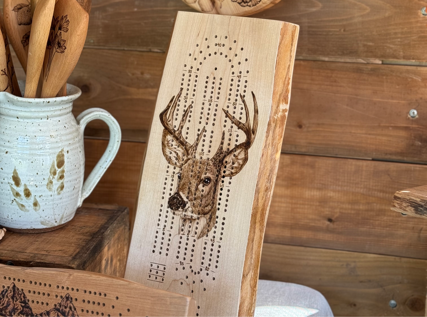 Buck Cribbage Board