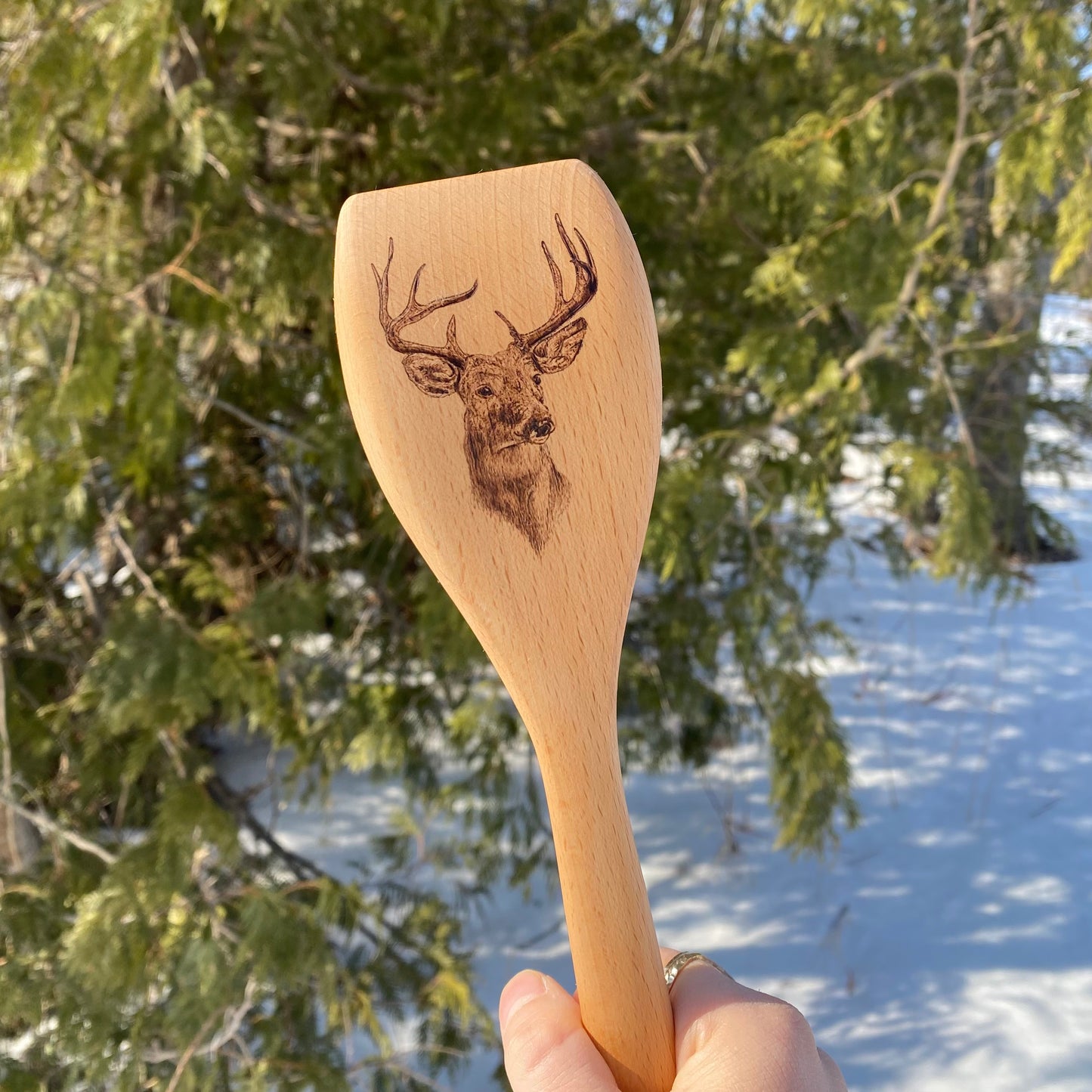 Buck Wood Burned Spoon