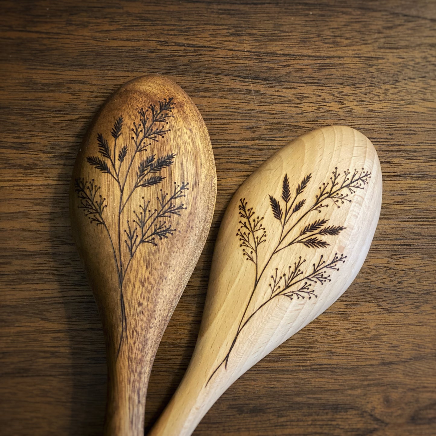 Holly Wood Burned Spoon