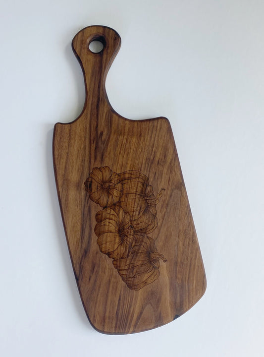 Wood Burned Pumpkin Charcuterie Board